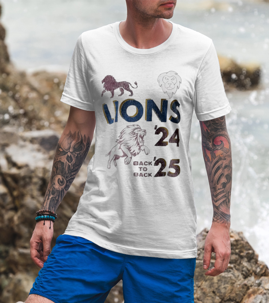 Lions Pride Back To Back '24 '25 T-Shirt