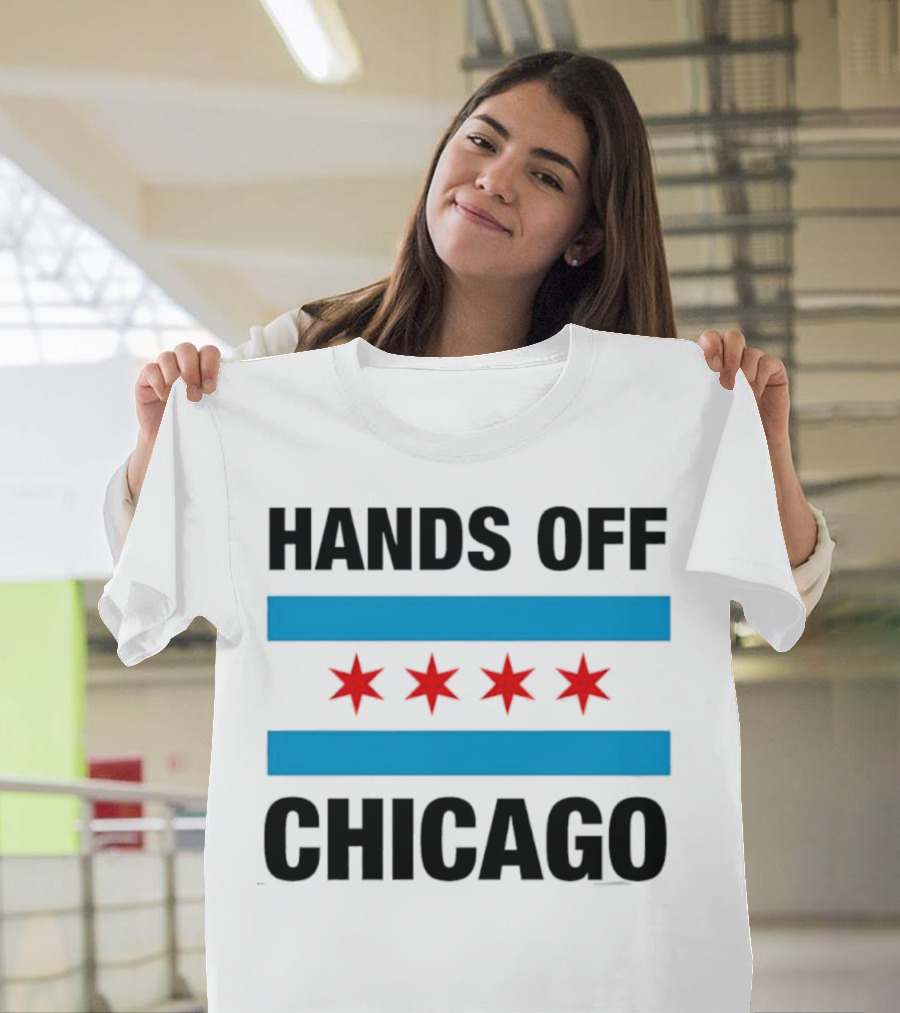 Chicago Flag Iconic Four Red Stars Blue Stripes T-Shirt