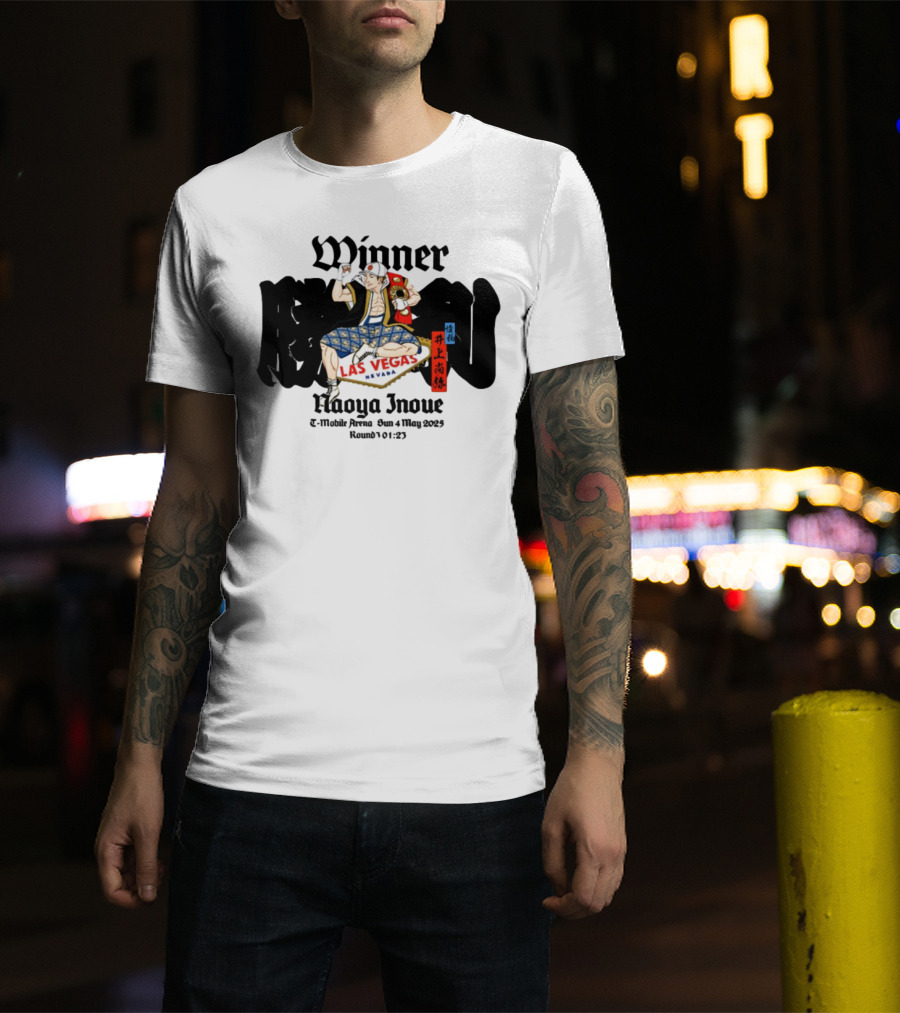 Monster Naoya Inoue Winner Las Vegas Nevada August 25 Round 10 323 T-Shirt