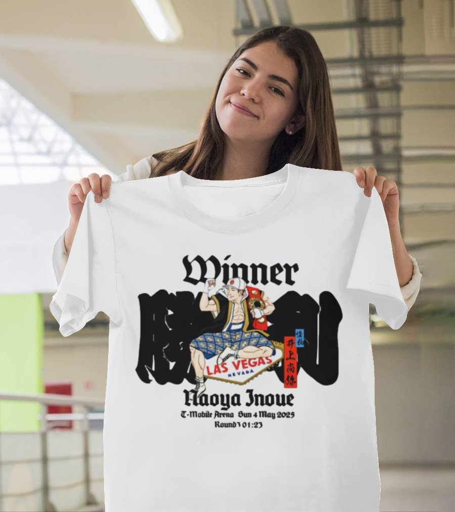 Monster Naoya Inoue Winner Las Vegas Nevada August 25 Round 10 323 T-Shirt