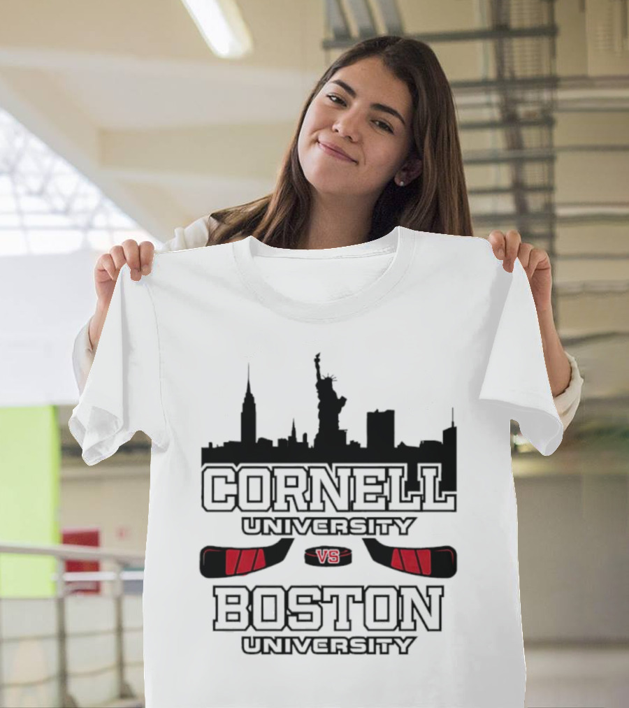 Red Hot Hockey Cornell University Boston University V8 T-Shirt