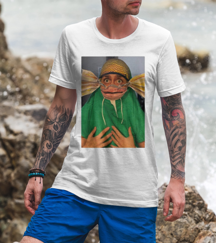 Homesweethome Catfish Mask Costume Creative Look T-Shirt