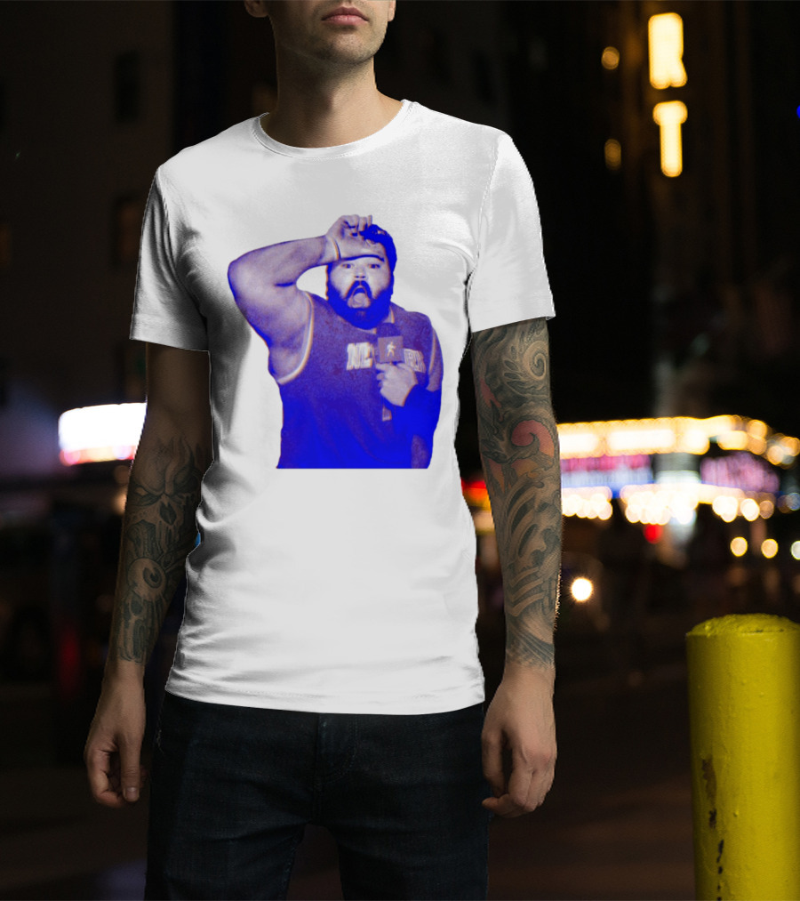 Karltowns Wearing Jason Dantona NYC Basketball Theme Blue Tone T-Shirt