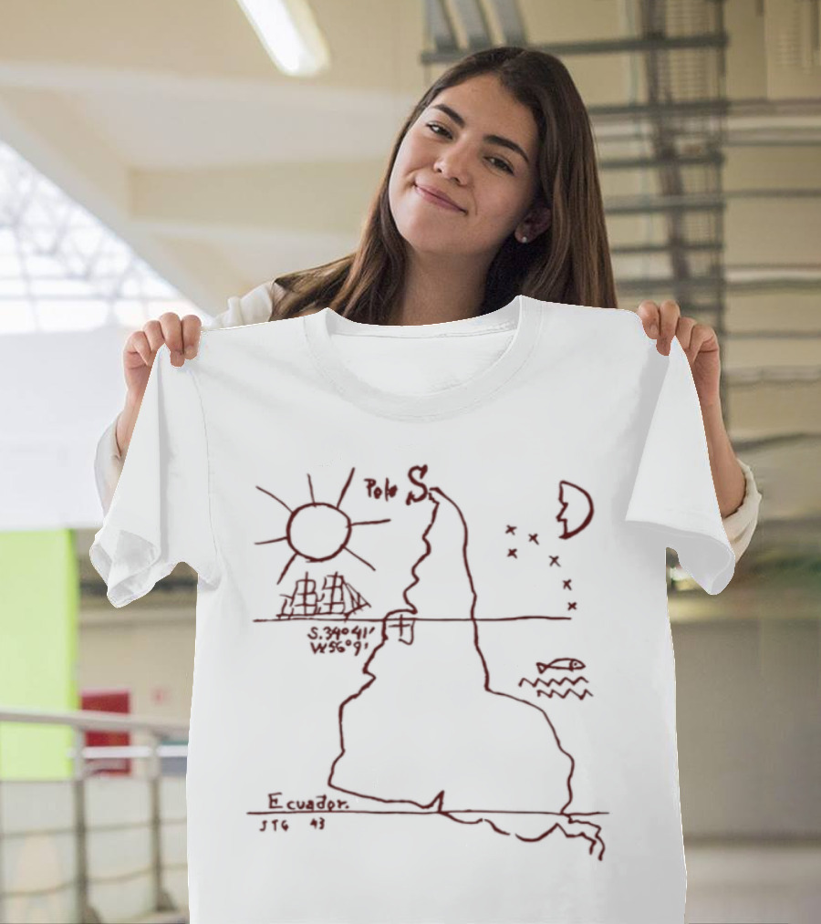 Winona Forever Gracias A Dios Nasci Na América Latina Map Outline Sun Moon T-Shirt