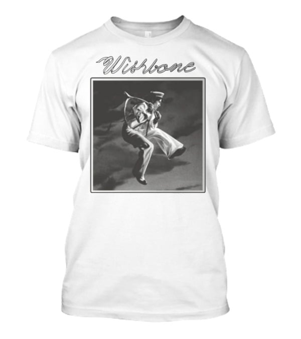 Wishbone Sailor Jumping Album Cover Black And White T-Shirt