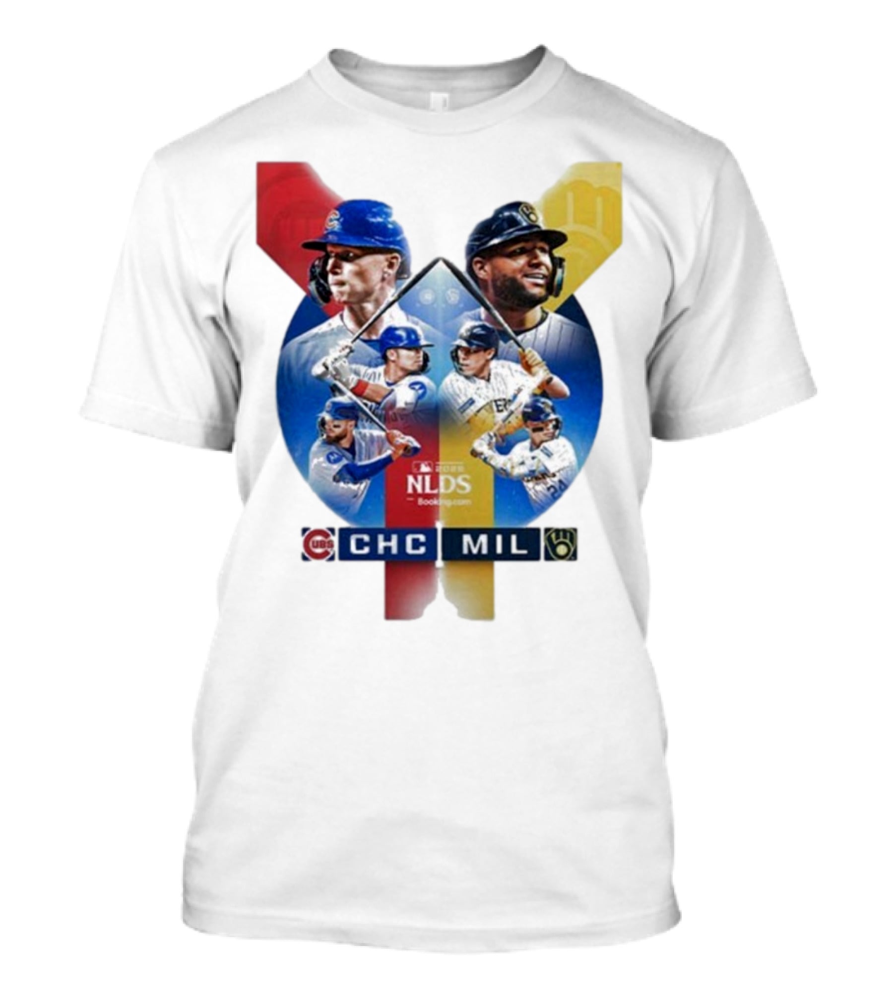 2025 MLB Postseason Chicago Cubs Vs Milwaukee Brewers NLDS Matchup T-Shirt