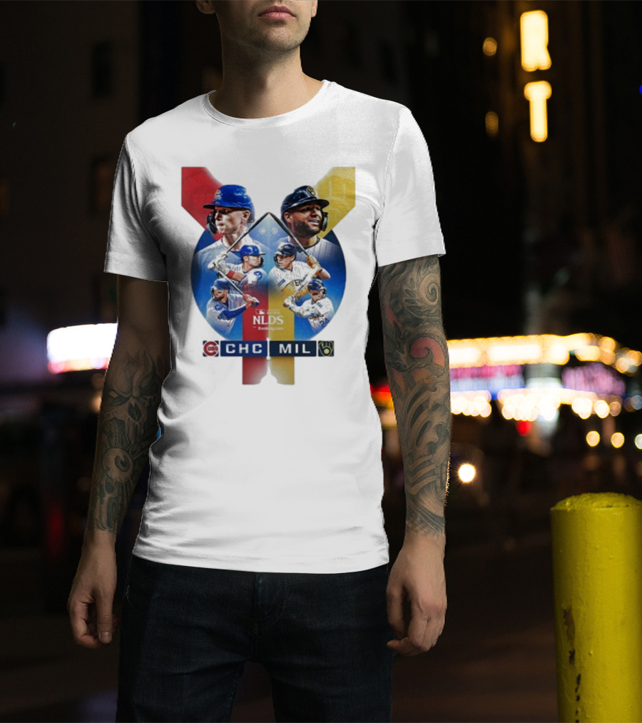2025 MLB Postseason Chicago Cubs Vs Milwaukee Brewers NLDS Matchup T-Shirt
