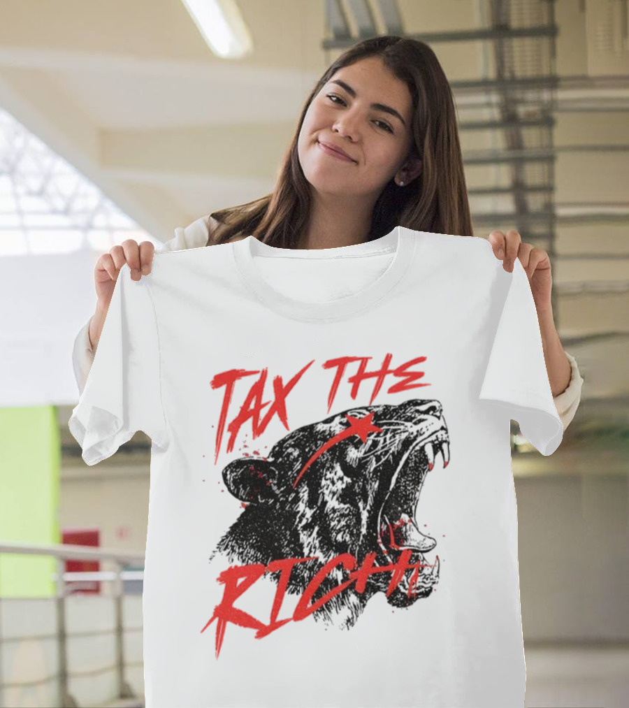 Tax The Rich Tiger Roar Anti Billionaire T-Shirt