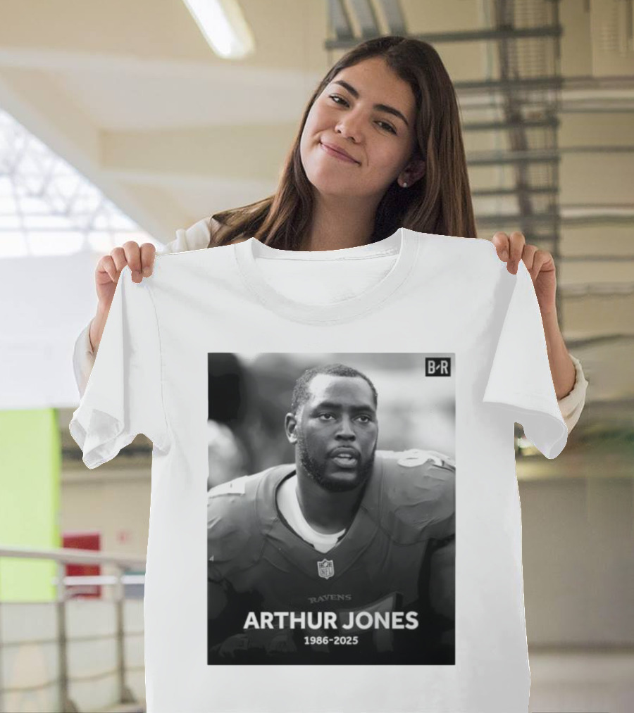 Arthur Jones Baltimore Ravens NFL Player Tribute 1986-2025 T-Shirt
