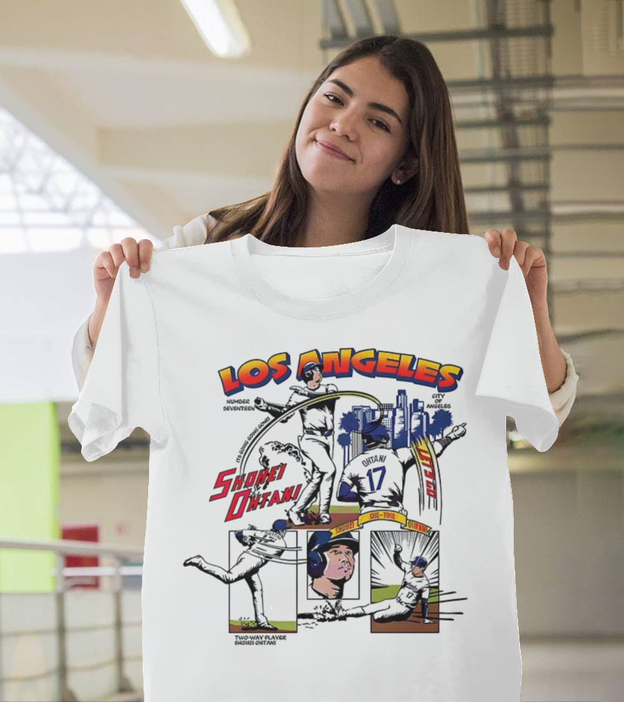 Los Angeles Shohei Ohtani Sho-Time Baseball Comic 17 T-Shirt