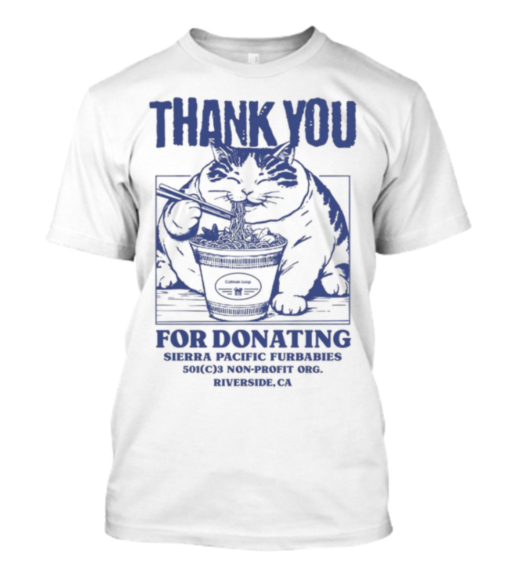 Thank You For Donating Santa Cruz Mountain Brewery Californians For Ferrets Monterey Bay California T-Shirt