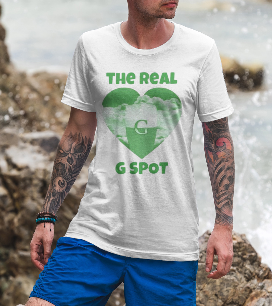 The Real G Spot Green Heart Cloud Pint T-Shirt