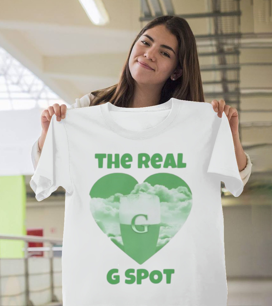 The Real G Spot Green Heart Cloud Pint T-Shirt