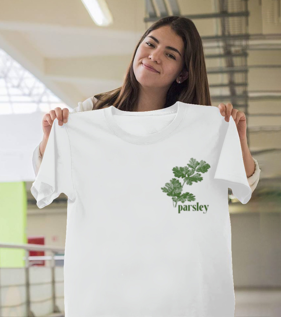 Atthemoment Green Parsley Leaves T-Shirt