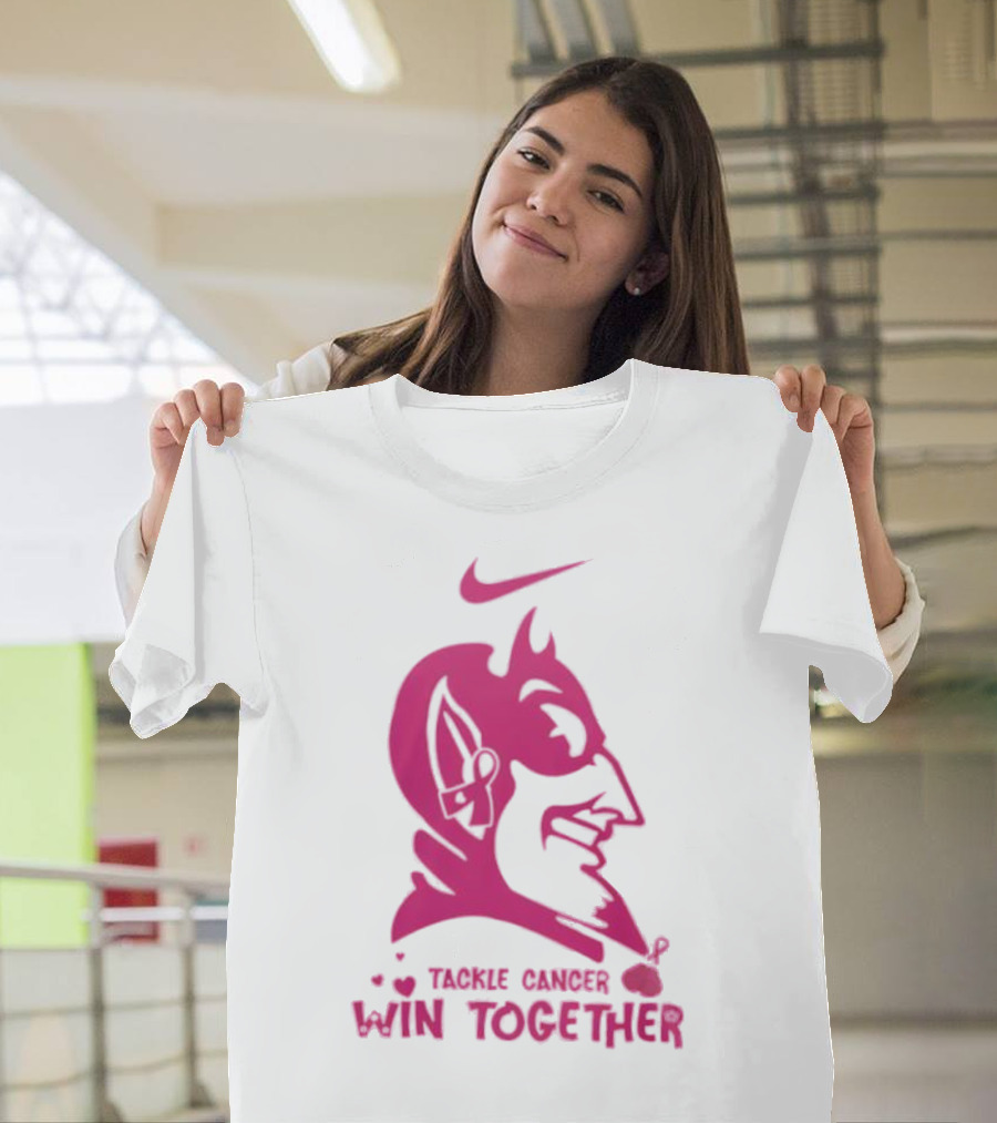 Duke Blue Devils Nike Tackle Cancer Win Together In October We Wear Pink T-Shirt