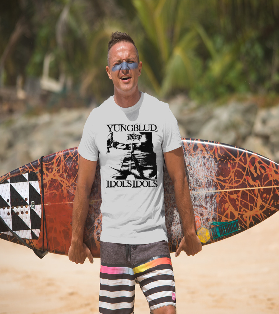 Yungblud Idolsidols Limited White Tattoo Design T-Shirt