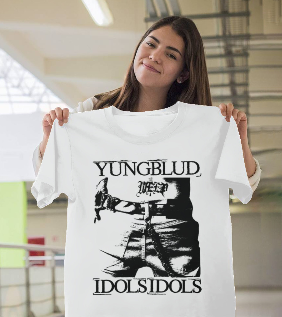 Yungblud Idolsidols Limited White Tattoo Design T-Shirt