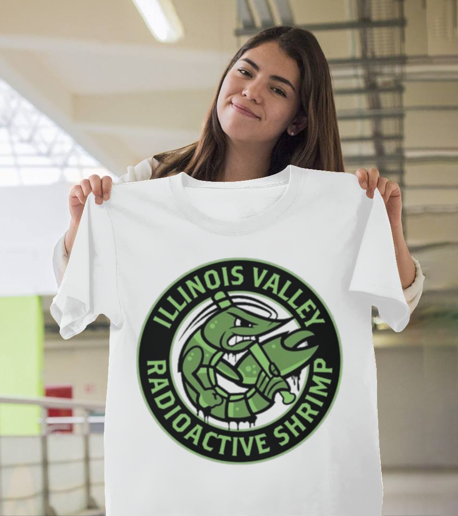 Illinois Valley Radioactive Pistol Shrimp Team Logo T-Shirt