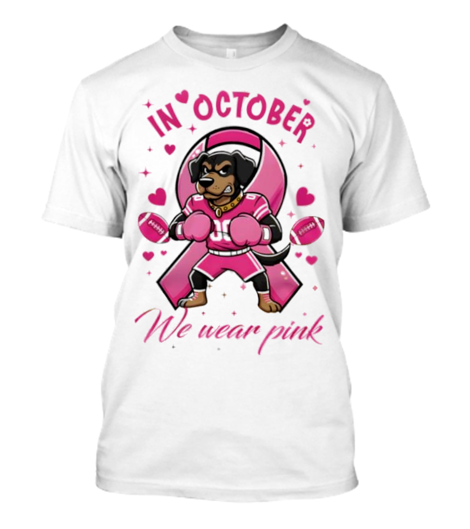 Tennessee Volunteers Breast Cancer Awareness In October We Wear Pink Tackle Cancer Score Hope T-Shirt