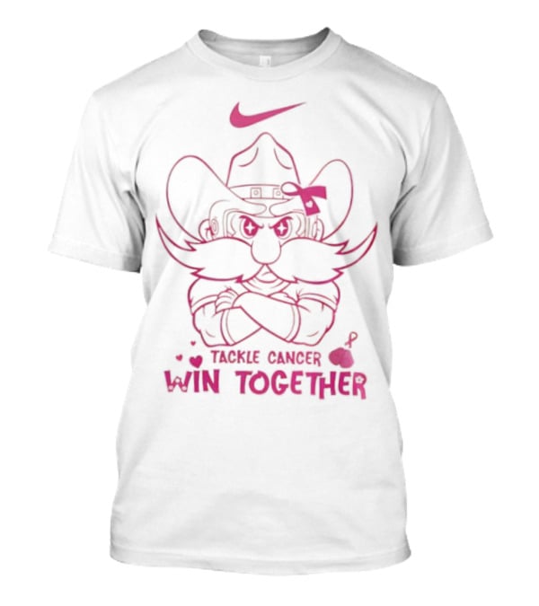 Texas Tech Red Raiders Win Together Tackle Cancer We Wear Pink October Nike T-Shirt