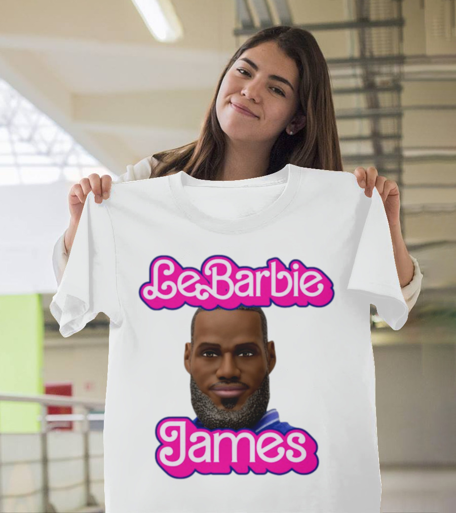 LeBarbie James Basketball Icon Parody T-Shirt