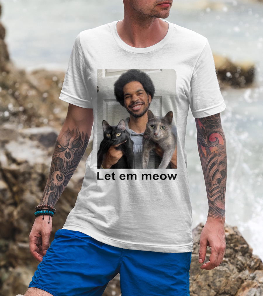 Limited Let Em Meow Jarrett Allen Cats T-Shirt