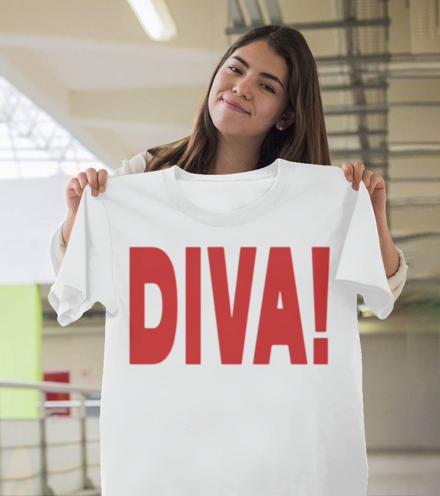 Role Model Diva DIVA! Red Lettering T-Shirt