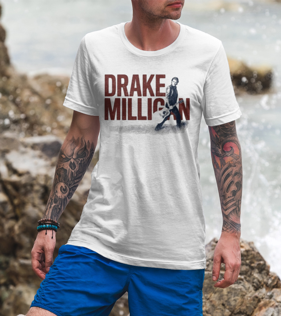 Drake Milligan Silver Guitar Photo Edition T-Shirt
