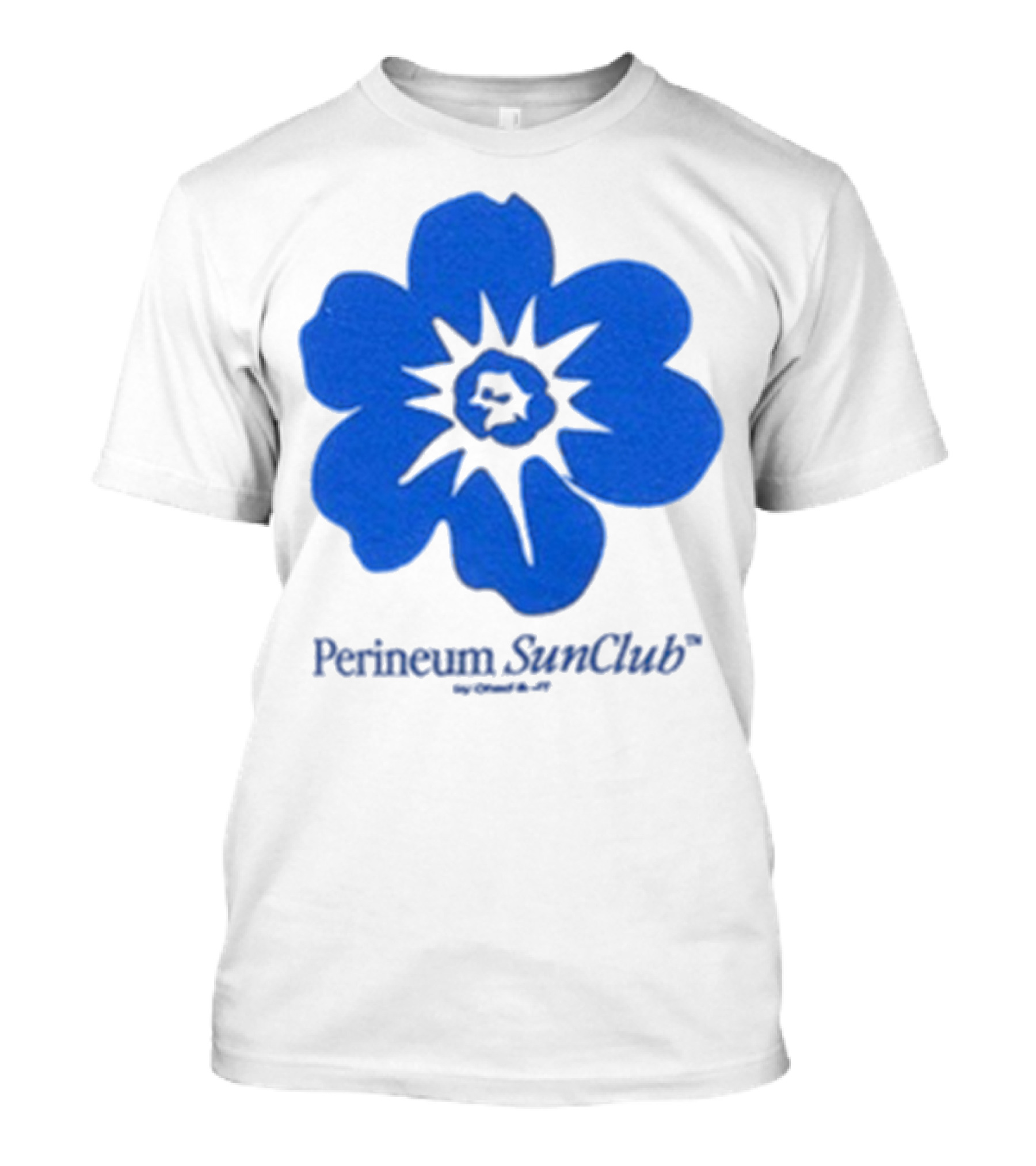 Chad And JT Perineum SunClub Bumflower Blue Blossom T-Shirt