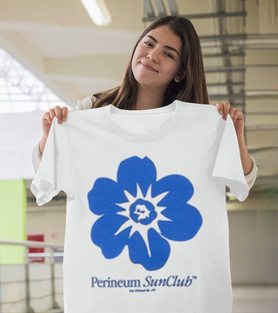 Chad And JT Perineum SunClub Bumflower Blue Blossom T-Shirt