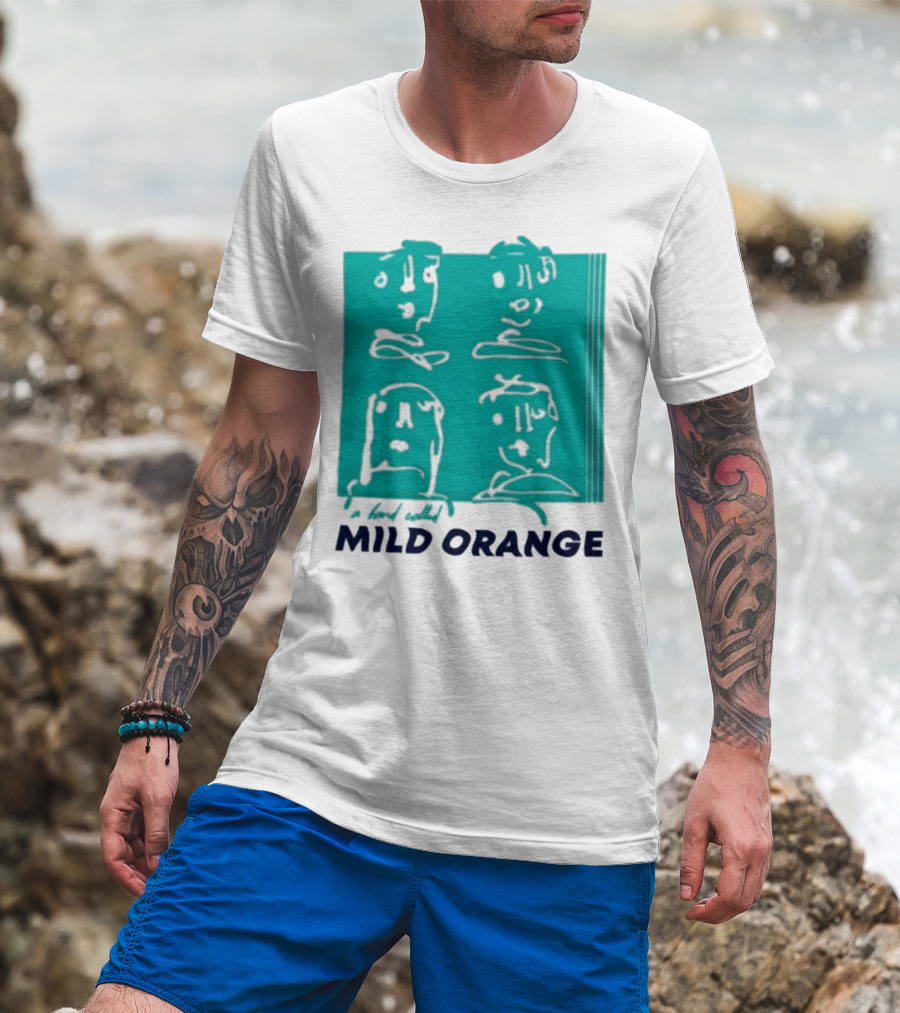 Mild Orange A Band Called Faces Artwork T-Shirt