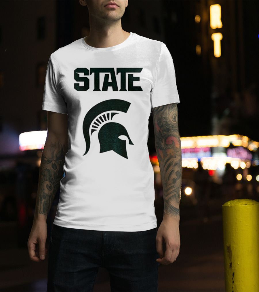 STATE Spartans Michigan Big Ten Basketball T-Shirt