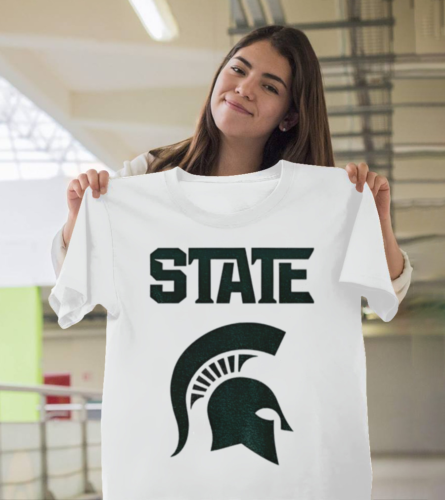 STATE Spartans Michigan Big Ten Basketball T-Shirt