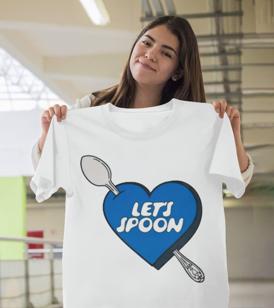 Staycool X Good Culture Let’s Spoon Heart Blue Design With Spoons T-Shirt