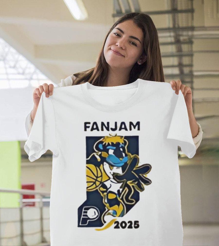 FanJam Indiana Pacers NBA Mascot 2025 T-Shirt