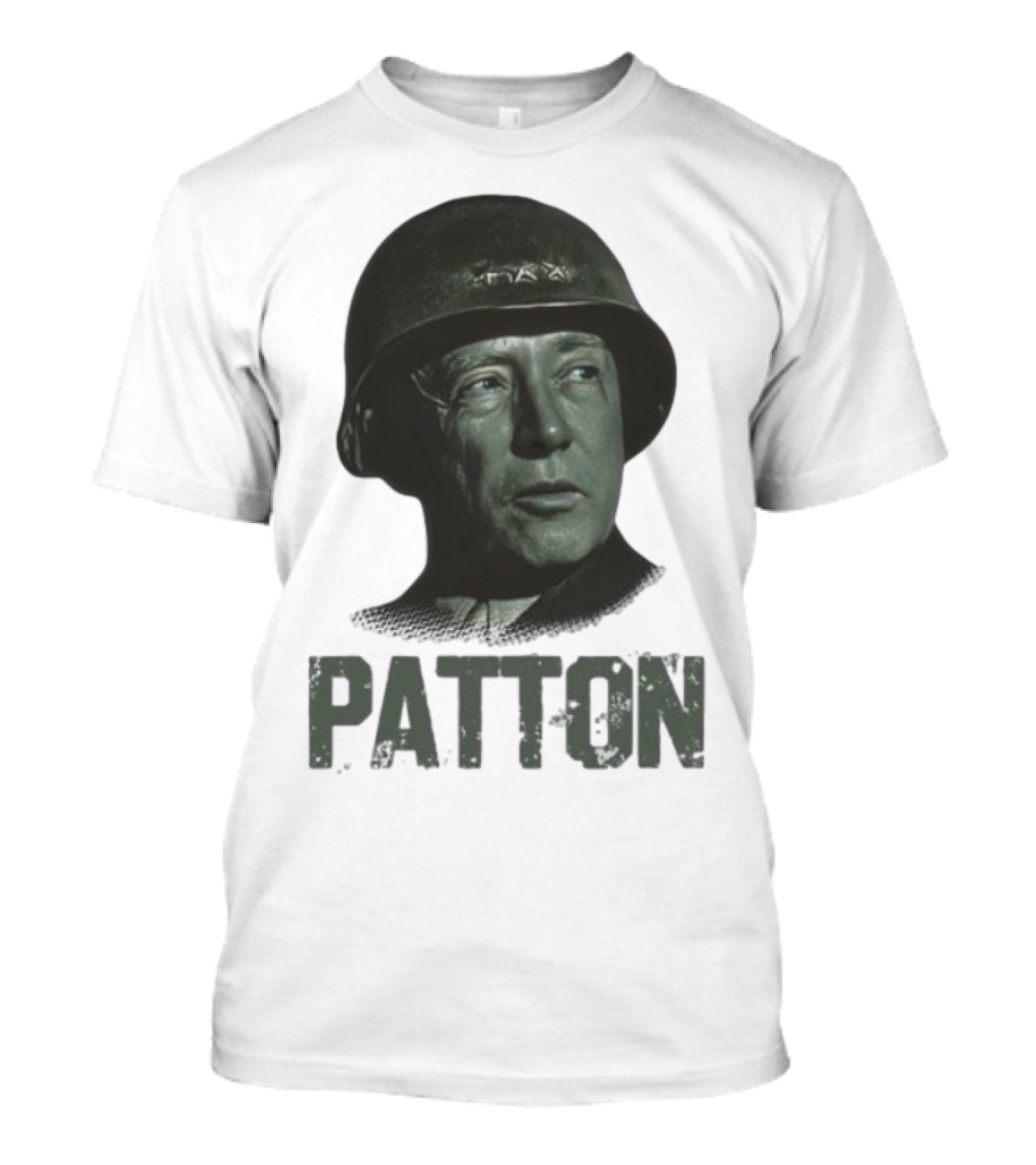 Fightbackpodcast General Patton Image With Patton Text T-Shirt