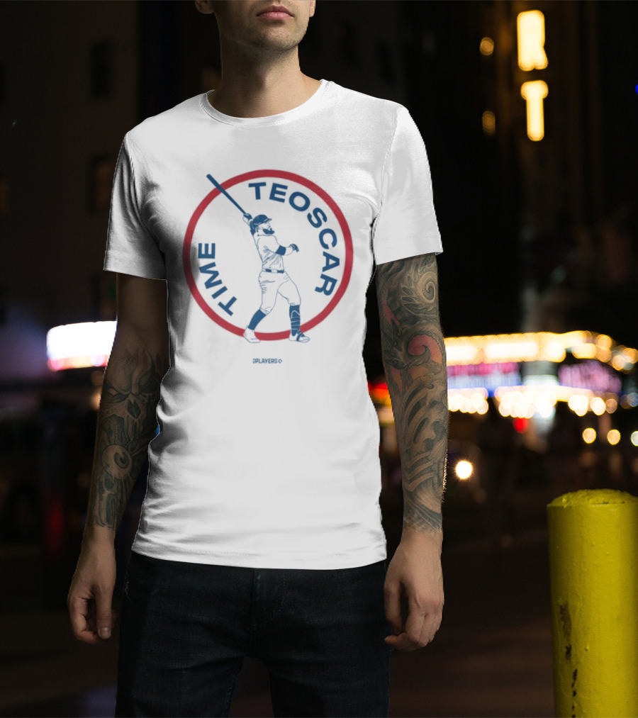 Los Angeles Dodgers Teoscar Hernández Number 37 Baseball Player Time T-Shirt