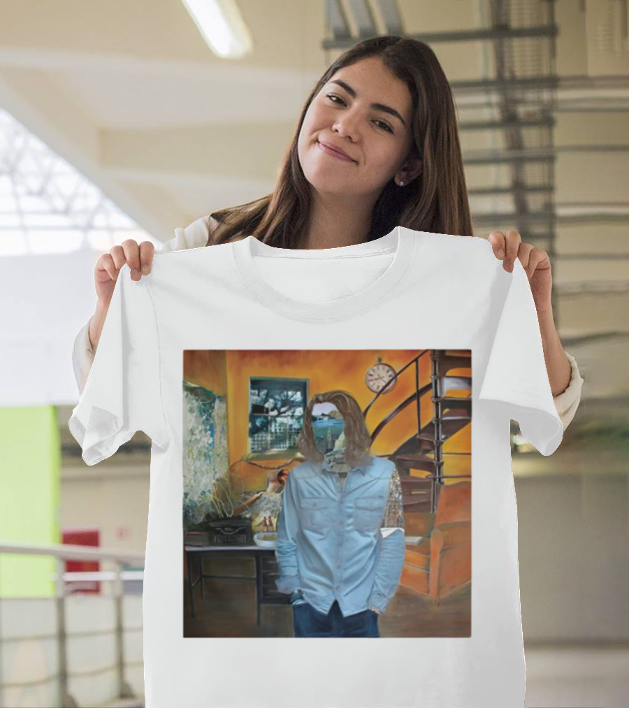 Hozier Album 10 Year Anniversary Surreal Collage Art Blue T-Shirt