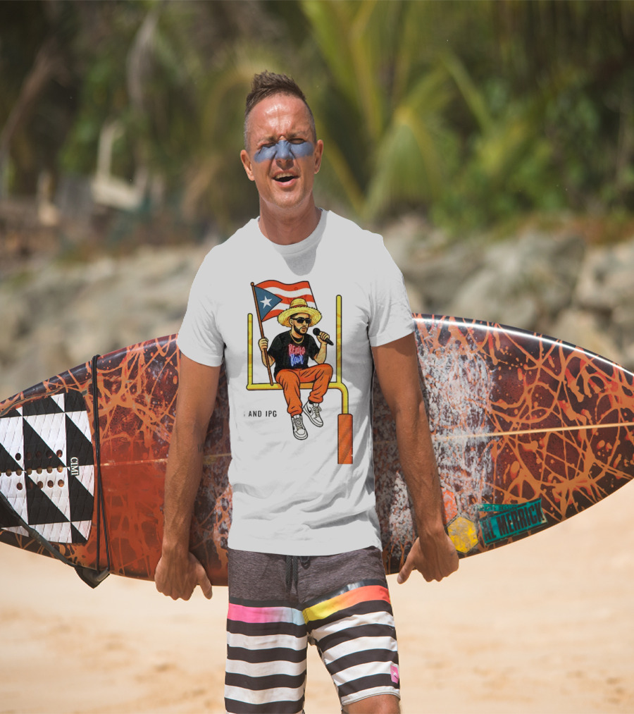 Bad Bunny Puerto Rico Flag Super Bowl LX 2026 Benito Bowl Mic Hat Sunglasses T-Shirt