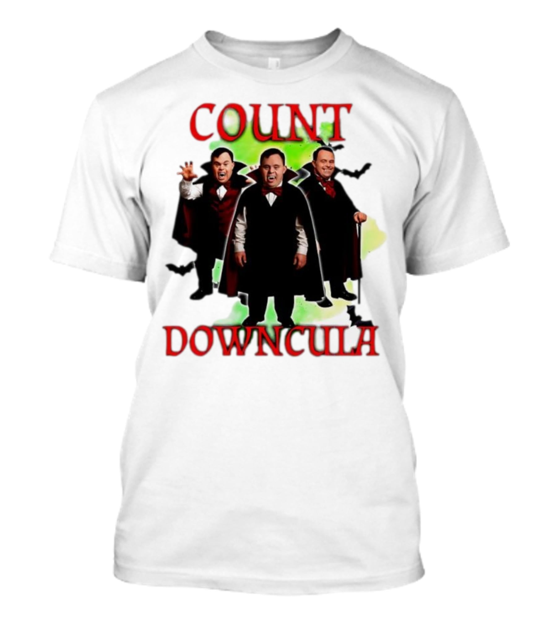 Count Downcula Halloween Vampire Costume Trio T-Shirt