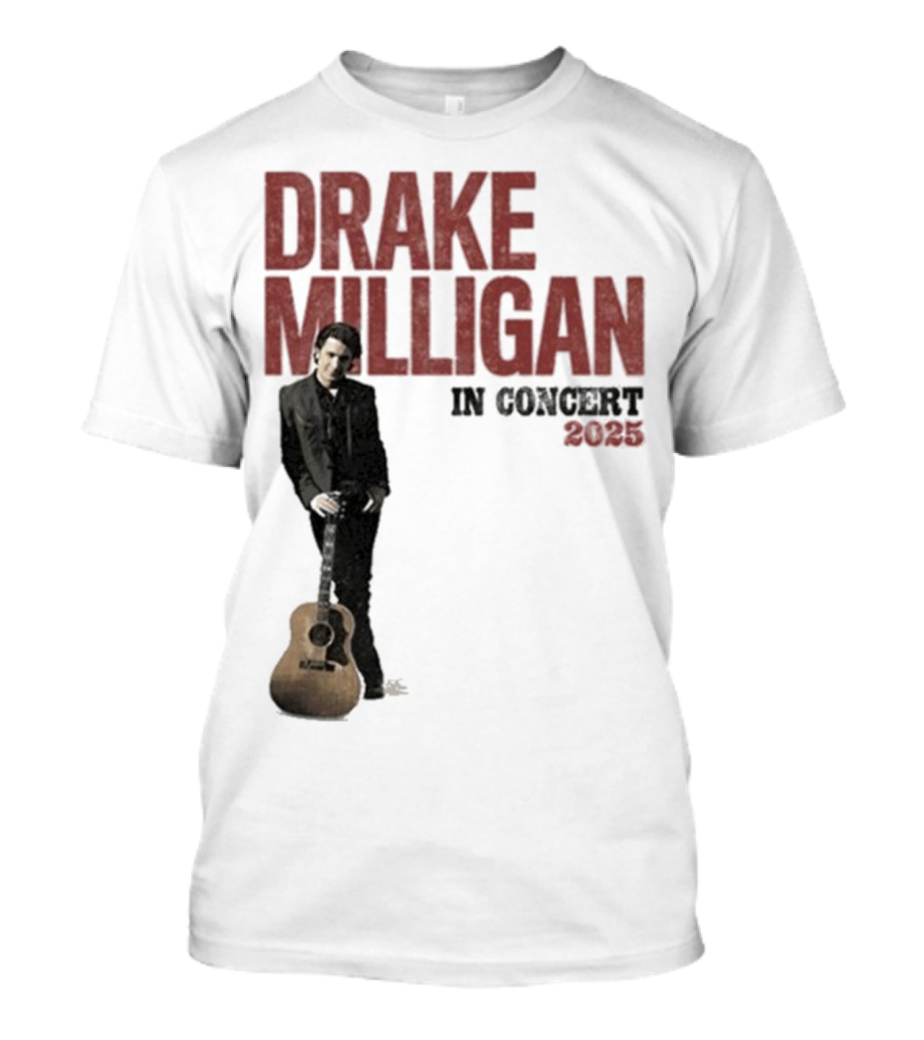 Drake Milligan Live On Stage 2025 Concert Tour T-Shirt
