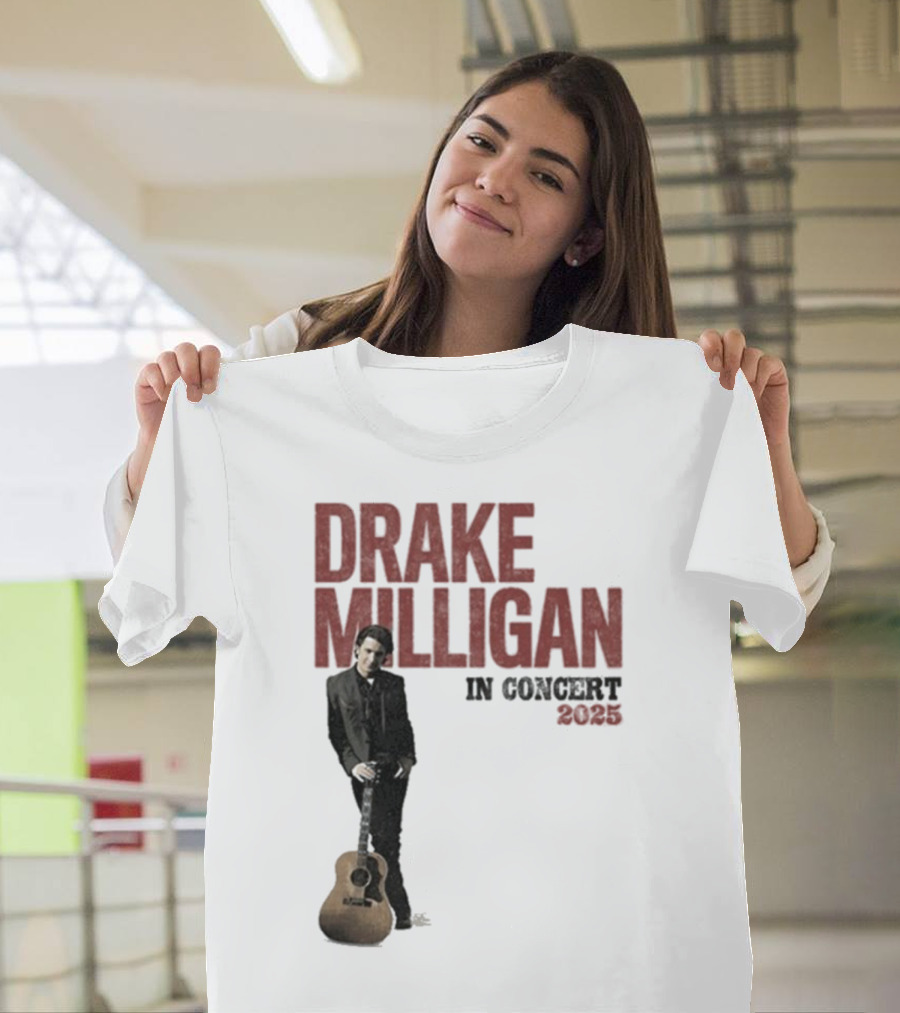 Drake Milligan Live On Stage 2025 Concert Tour T-Shirt