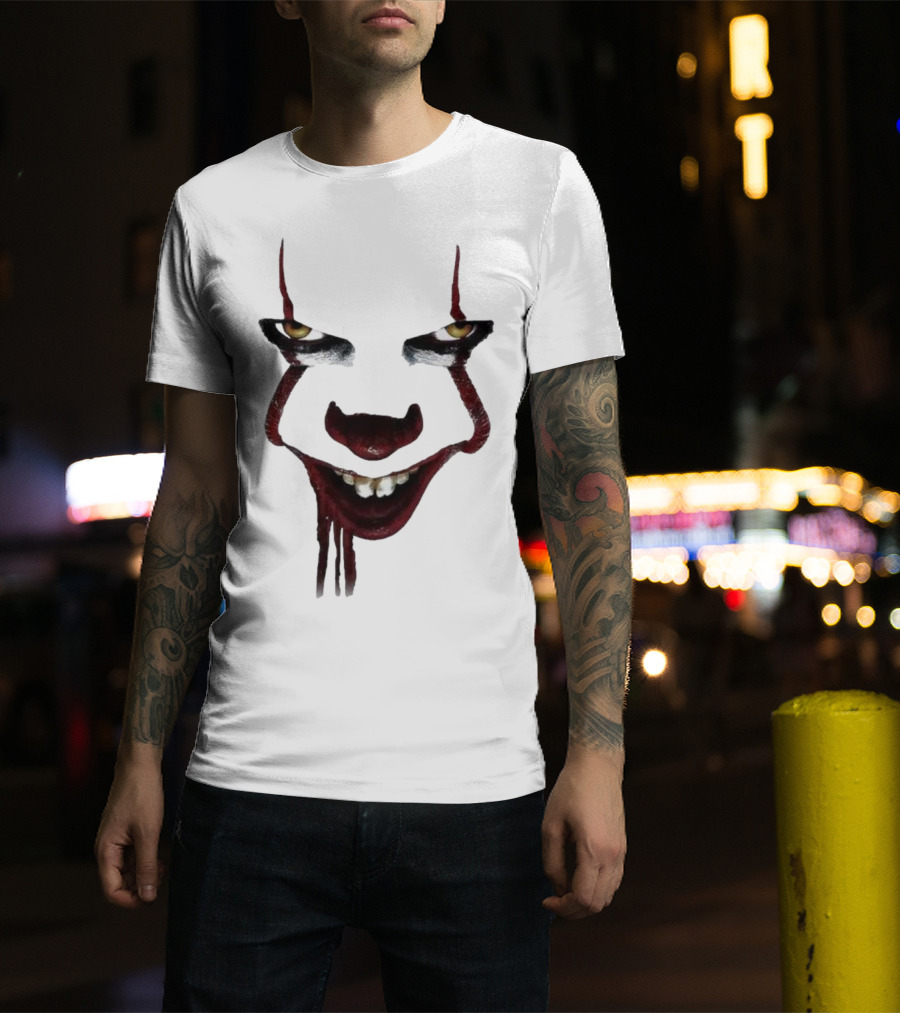 Pennywise Clown Face Halloween IT Movie T-Shirt