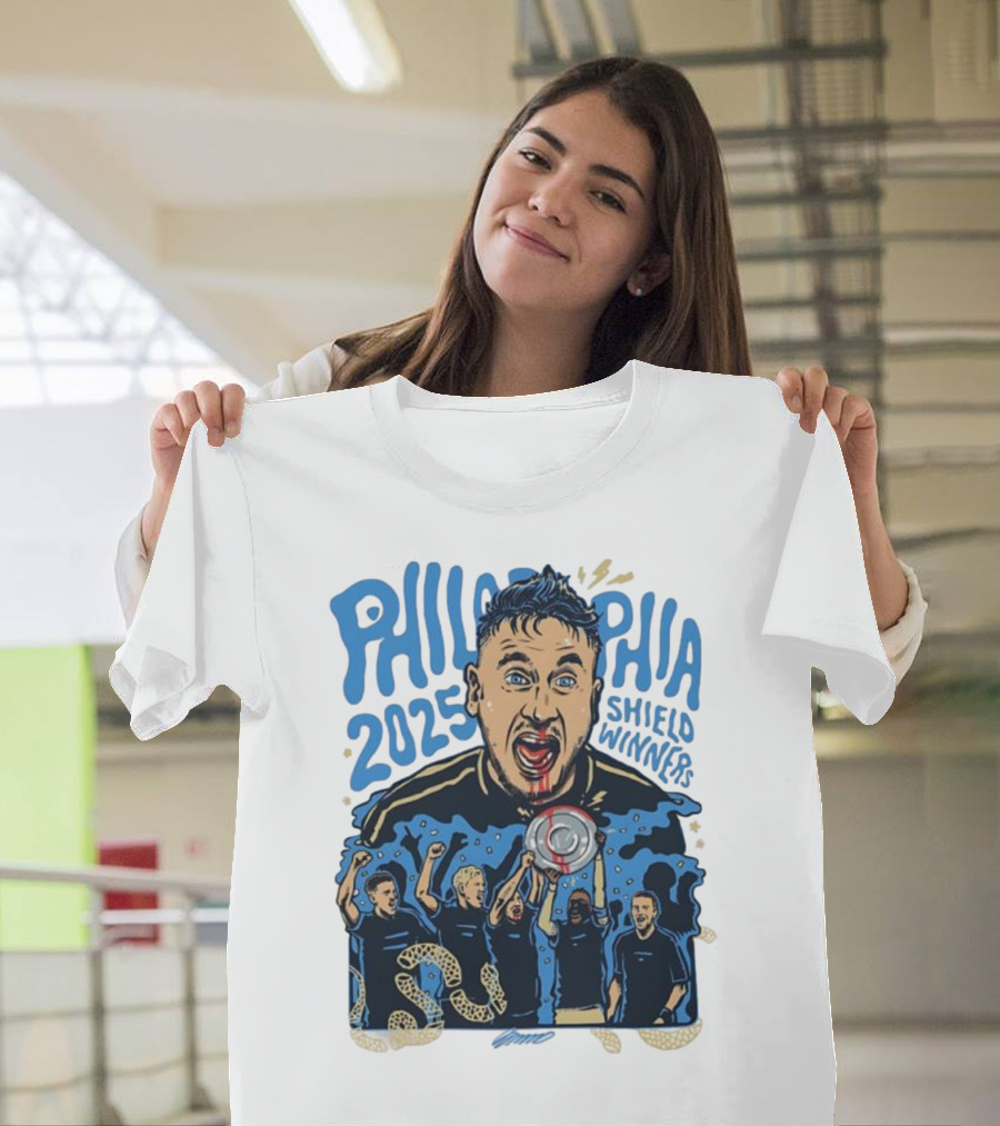 Philadelphia 2025 Shield Winners Union Victory T-Shirt
