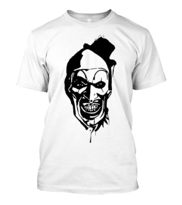 Art The Clown Terrifier Horror Character Face Illustration T-Shirt