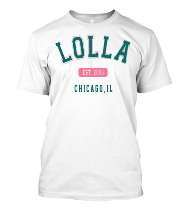 Lolla Est 2005 Chicago IL Collegiate Style T-Shirt
