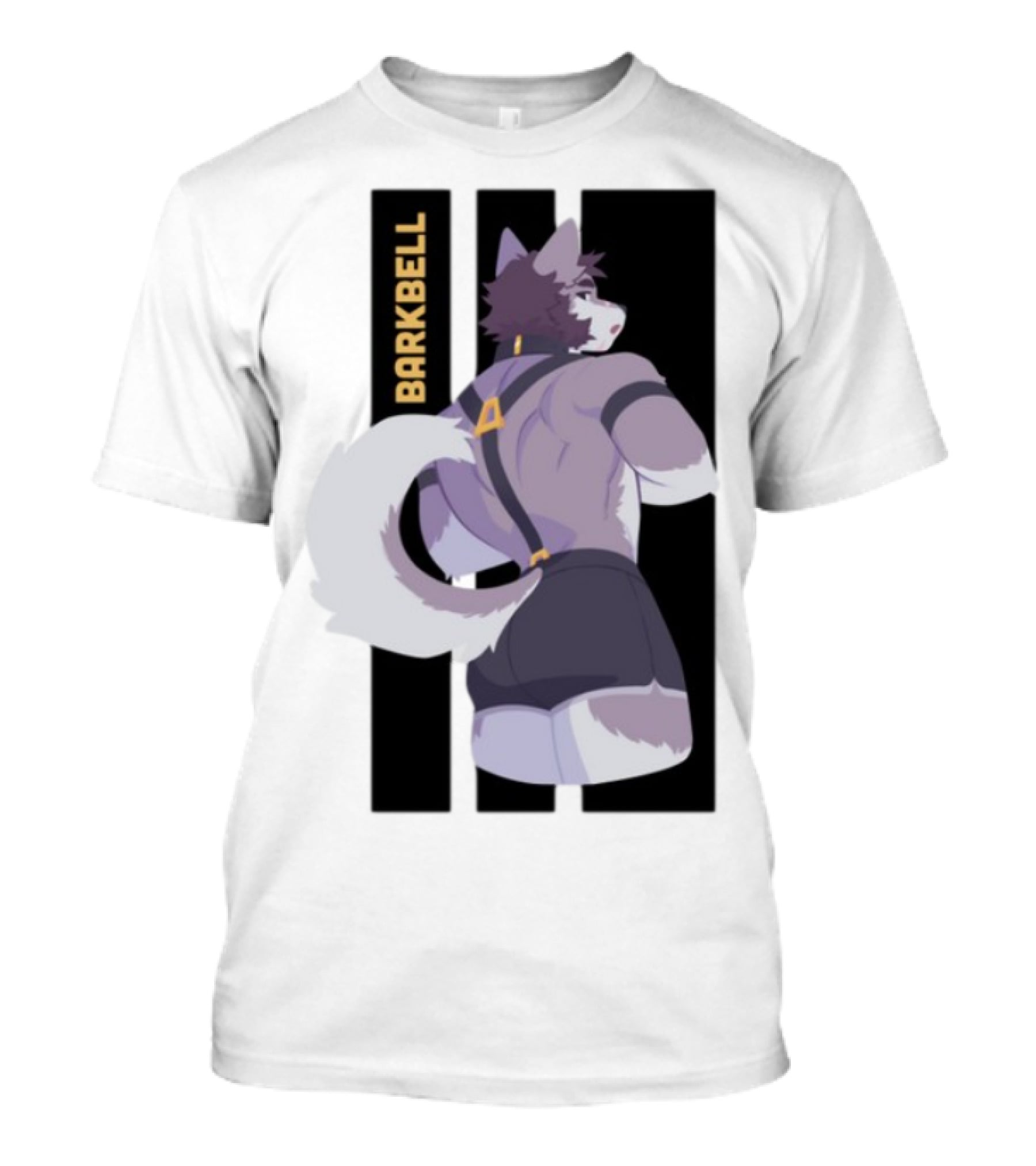 Barkbell Lycan Lifts Ringer Pump Cover Wolf Workout T-Shirt