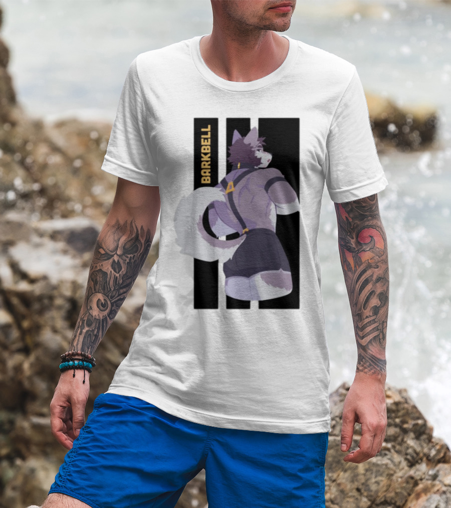 Barkbell Lycan Lifts Ringer Pump Cover Wolf Workout T-Shirt