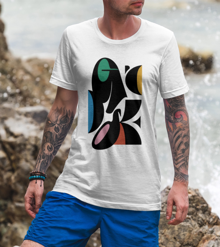Warp Spheres Goose The Band Colorful Abstract Shapes T-Shirt