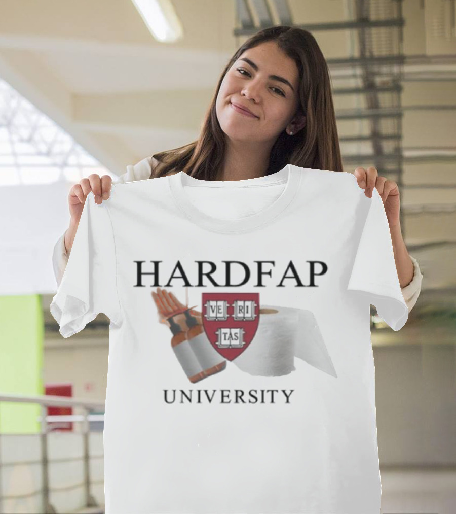 Hardfap University Veritas Crest Toilet Roll and Lotion Bottles T-Shirt